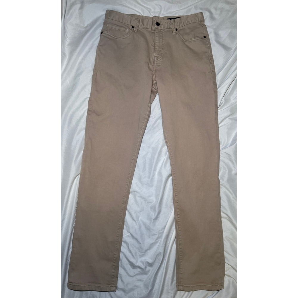 Roark HWY 128 Straight Fit Denim Pants Mens 30x32 Tan‎ Khaki Streetwear Jeans